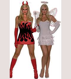 Двойной костюм Ангел-Демон